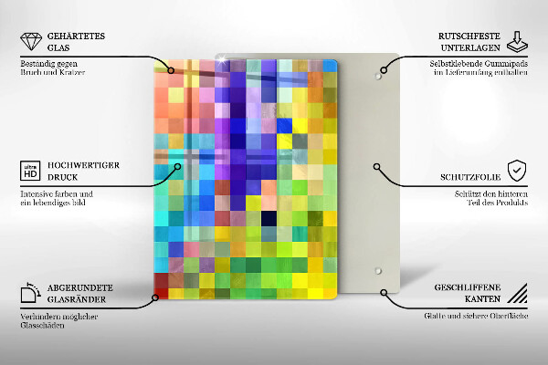 Skleněná deska do kuchyně Ilustrace monstera listy