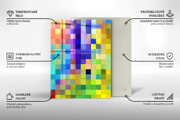 Skleněná deska do kuchyně Ilustrace monstera listy