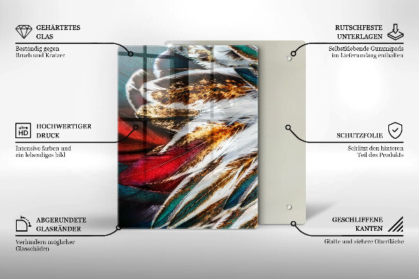 Skleněná deska do kuchyně Barevná abstrakce