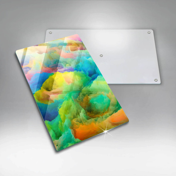 Skleněná deska do kuchyně Barevná abstrakce