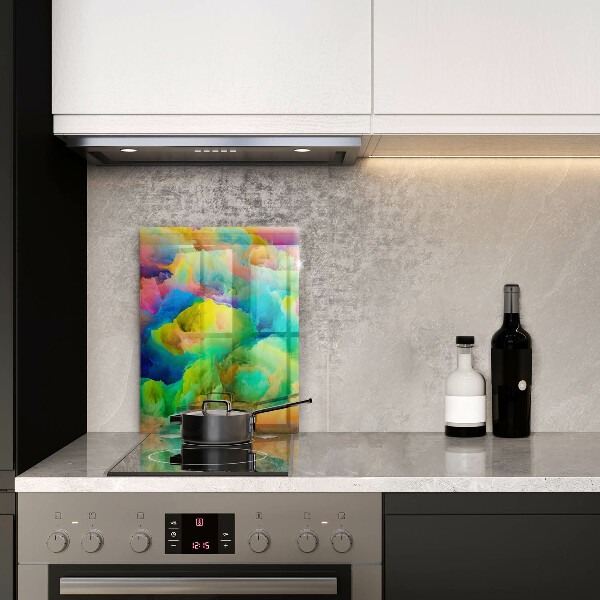 Skleněná deska do kuchyně Barevná abstrakce