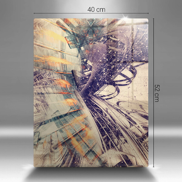 Skleněná krájecí deska Moderní kompozice