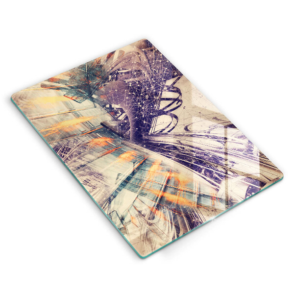 Skleněná krájecí deska Moderní kompozice