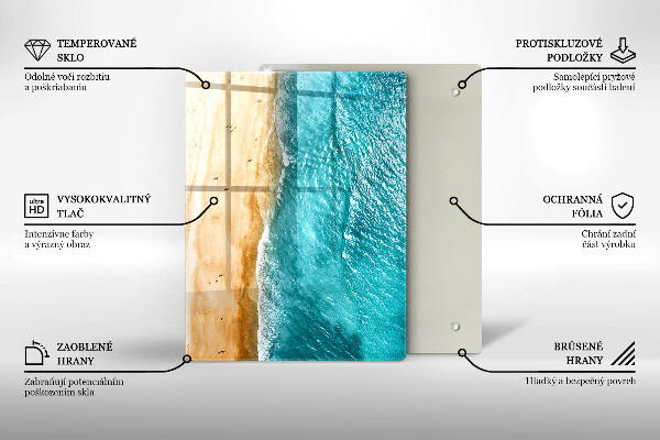 Skleněná krájecí deska Moderní kompozice