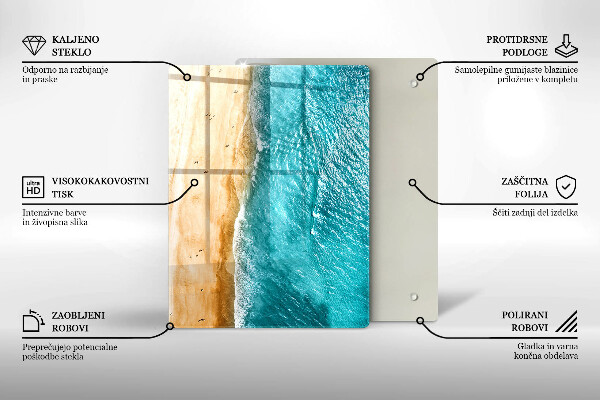 Skleněná krájecí deska Moderní kompozice