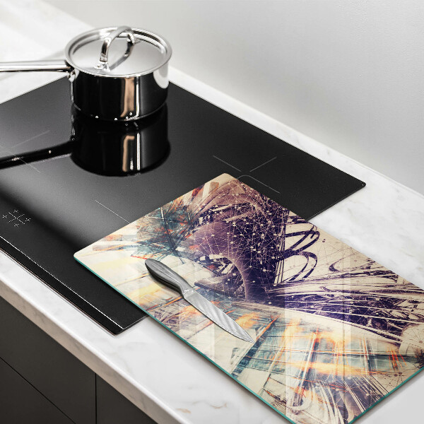 Skleněná krájecí deska Moderní kompozice