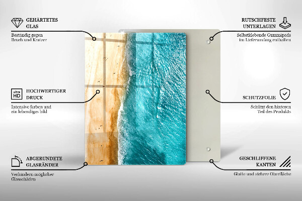 Skleněná krájecí deska Moderní kompozice