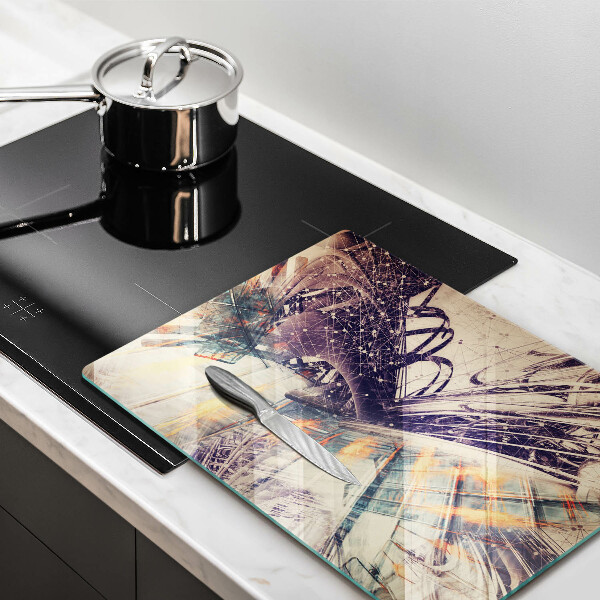 Skleněná krájecí deska Moderní kompozice