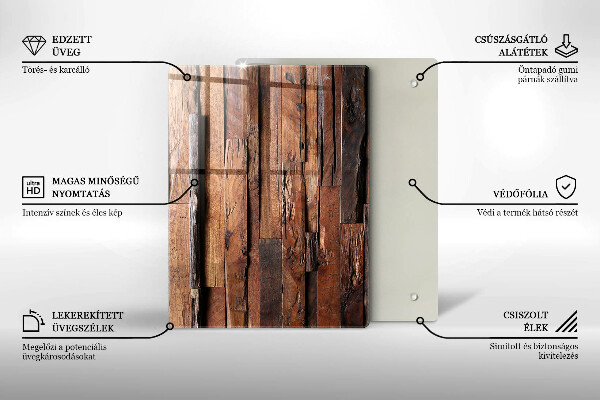 Skleněná krájecí deska Geometrické trojúhelníky