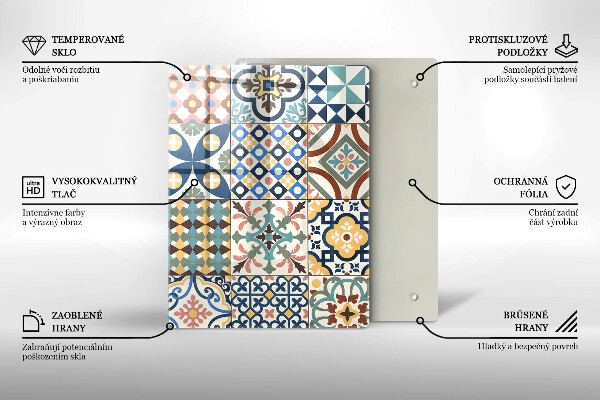 Skleněná deska do kuchyně Jemný bílý mramor