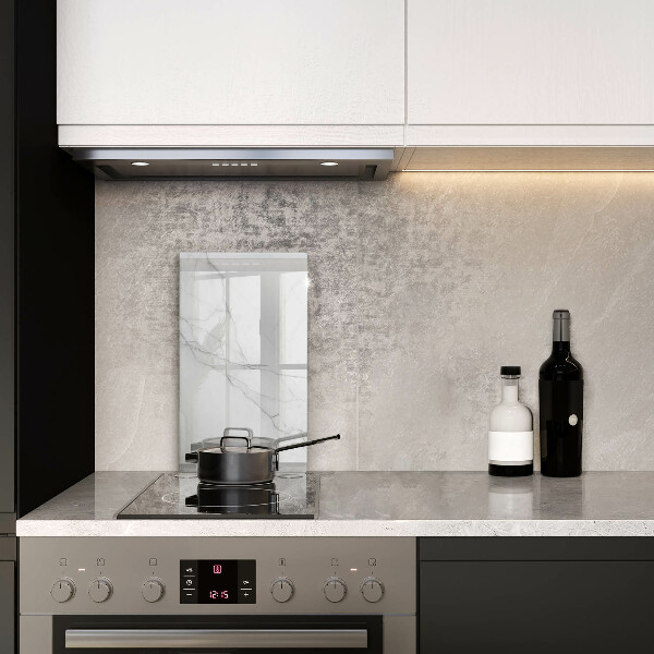 Skleněná deska do kuchyně Jemný bílý mramor