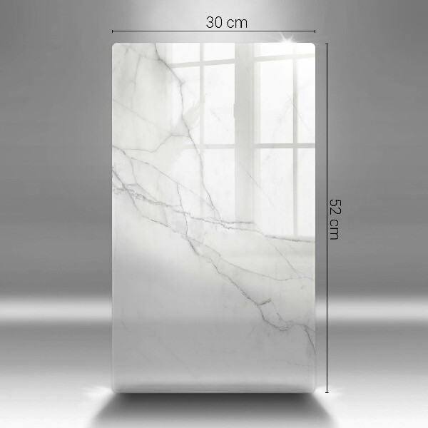 Skleněná deska do kuchyně Jemný bílý mramor