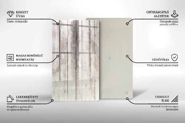 Skleněná deska do kuchyně Staré dřevěné desky