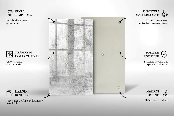 Skleněná krájecí deska Betonová textura