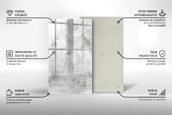 Skleněná krájecí deska Betonová textura