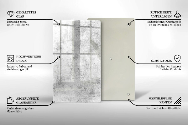 Skleněná krájecí deska Betonová textura