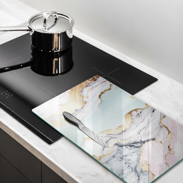 Skleněná krájecí deska Pastelový mramor