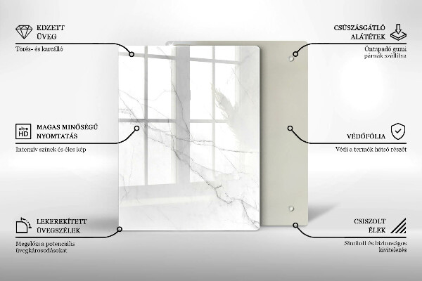 Skleněná krájecí deska Pastelový mramor