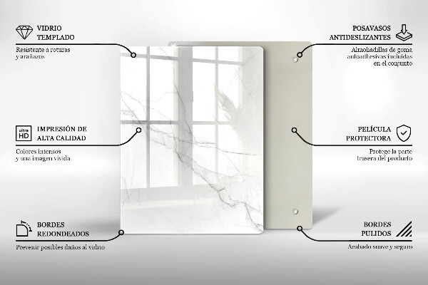 Skleněná krájecí deska Pastelový mramor