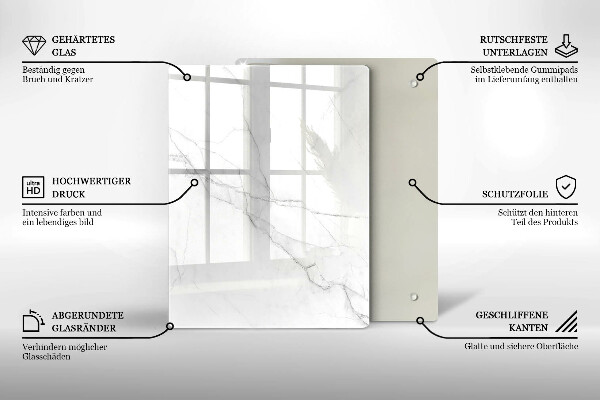 Skleněná krájecí deska Pastelový mramor