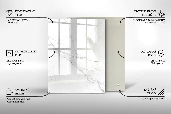 Skleněná krájecí deska Pastelový mramor