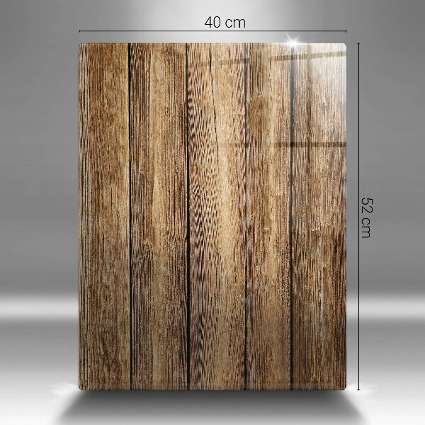 Skleněná deska do kuchyně Desky s texturou dřeva