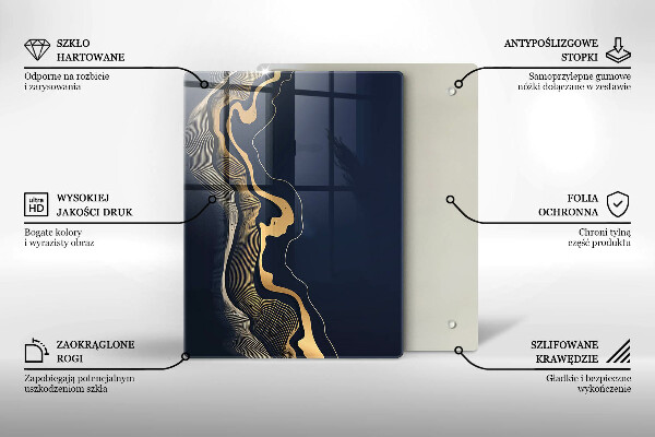 Skleněná deska do kuchyně Desky s texturou dřeva