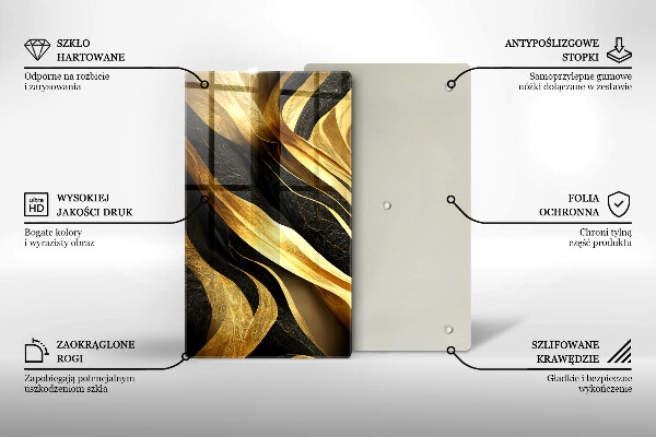 Skleněná krájecí deska Elegantní abstrakce