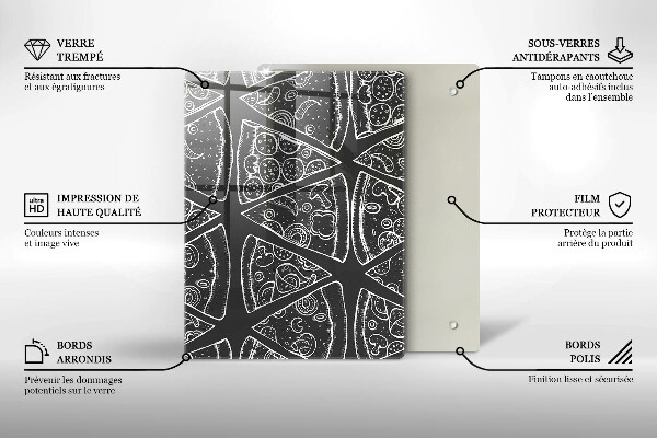 Skleněná krájecí deska Elegantní abstrakce