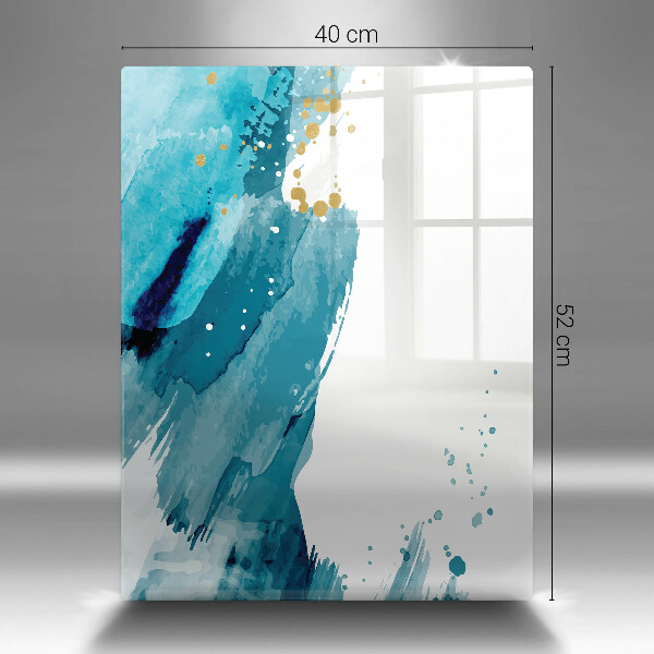 Skleněná deska do kuchyně Modré skvrny