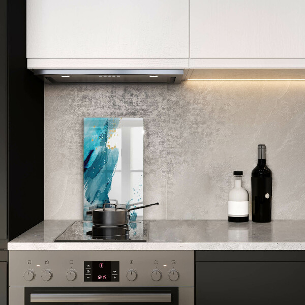 Skleněná deska do kuchyně Modré skvrny