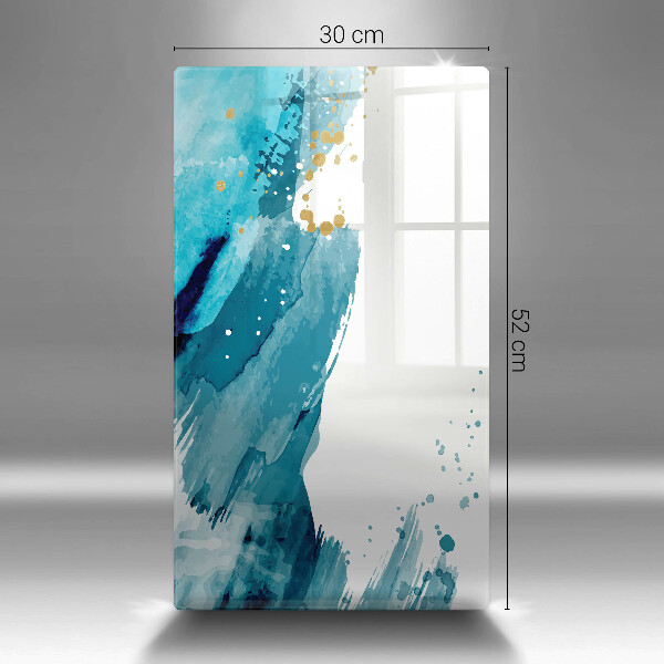 Skleněná deska do kuchyně Modré skvrny