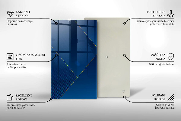 Skleněná deska do kuchyně Moderní zázemí