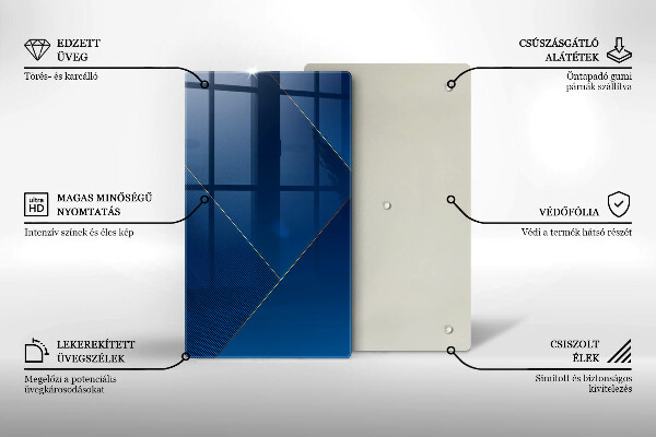 Skleněná deska do kuchyně Moderní zázemí