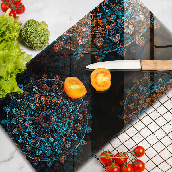 Skleněná deska do kuchyně Boho vintage kola