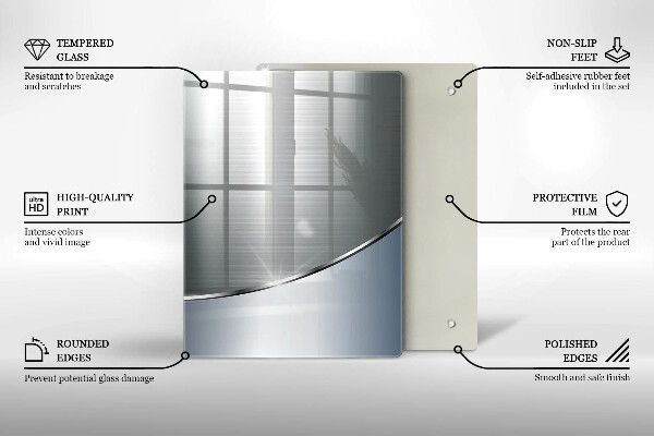 Skleněná deska do kuchyně Moderní světlé desky