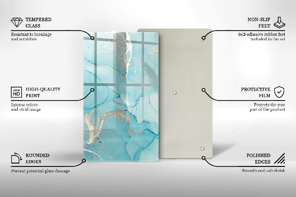 Skleněná deska do kuchyně Kamenná abstrakce