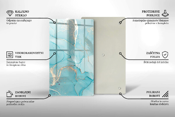 Skleněná deska do kuchyně Kamenná abstrakce