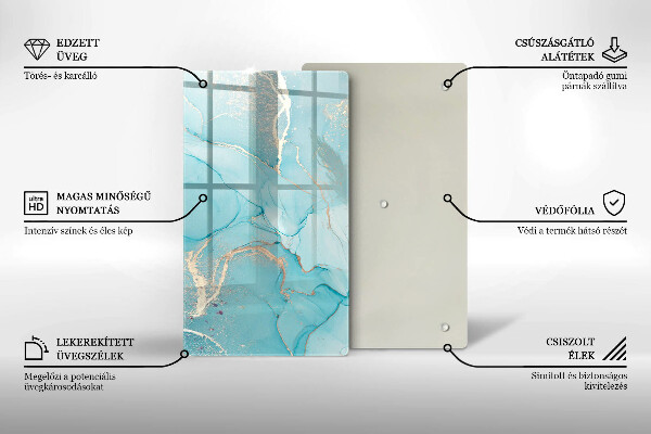 Skleněná deska do kuchyně Kamenná abstrakce