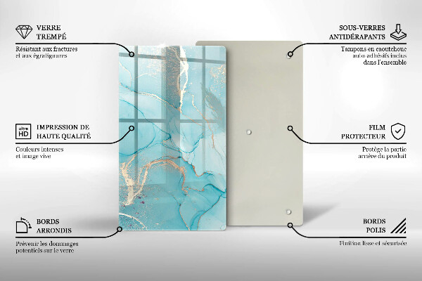 Skleněná deska do kuchyně Kamenná abstrakce