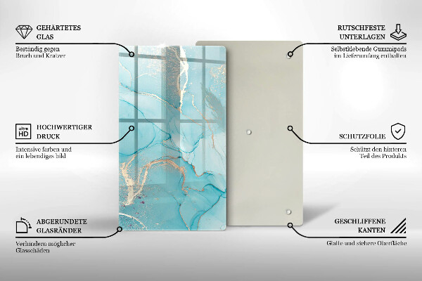 Skleněná deska do kuchyně Kamenná abstrakce