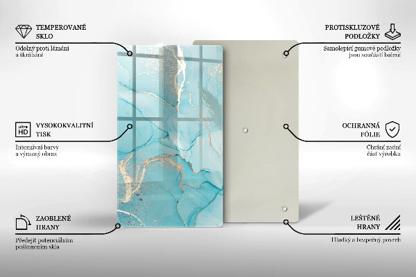 Skleněná deska do kuchyně Kamenná abstrakce