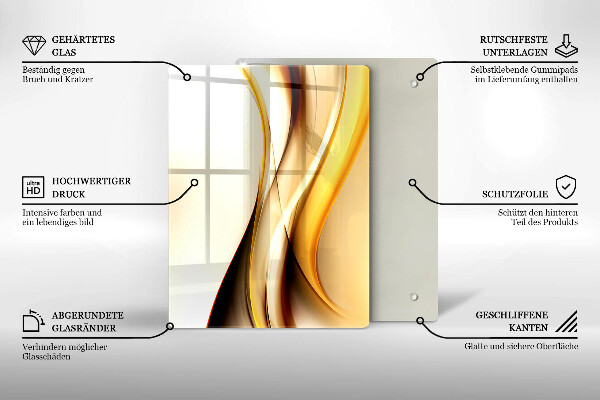 Skleněná deska do kuchyně Kamenná abstrakce