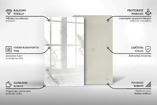 Skleněná deska do kuchyně Moderní mramor