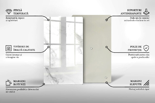 Skleněná deska do kuchyně Moderní mramor