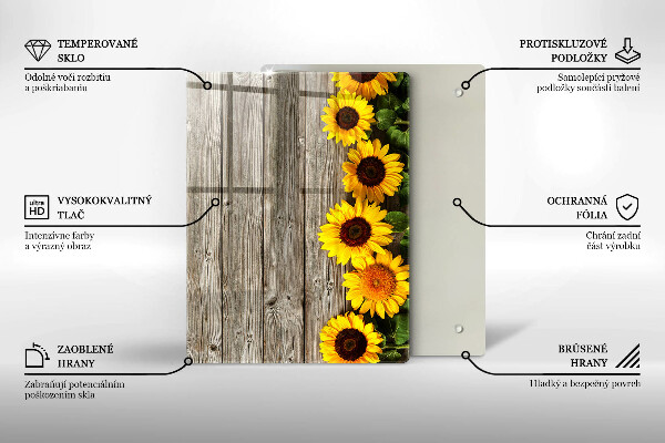 Skleněná deska do kuchyně Kmeny stromů