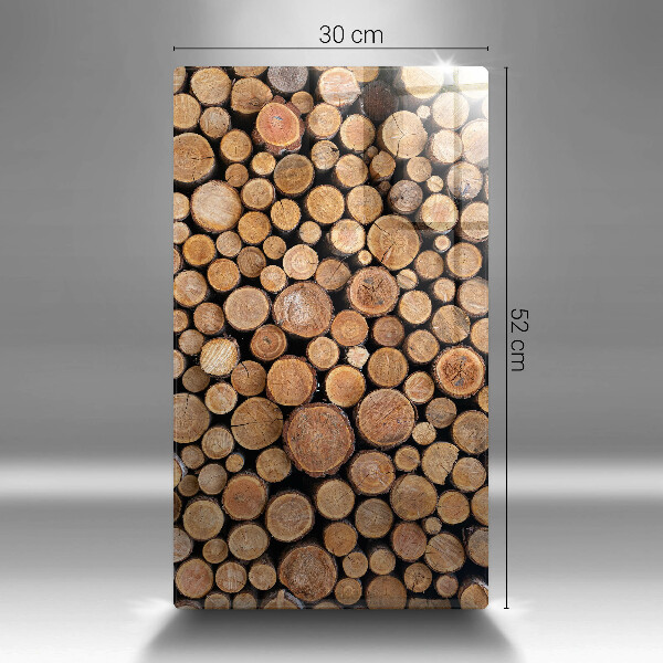 Skleněná deska do kuchyně Kmeny stromů