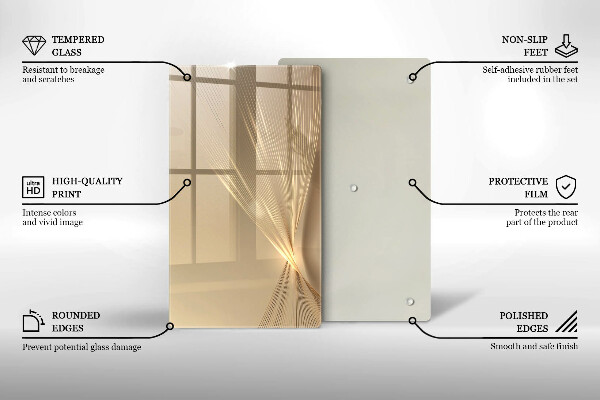 Skleněná deska do kuchyně Moderní abstrakce