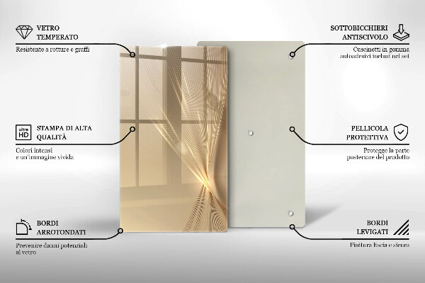 Skleněná deska do kuchyně Moderní abstrakce