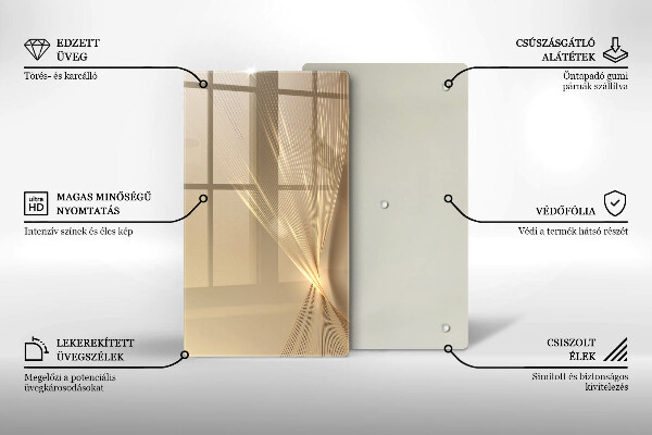 Skleněná deska do kuchyně Moderní abstrakce